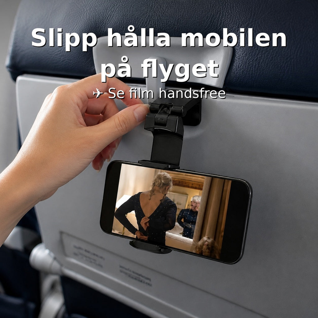 FlyGrip™ – Mobilhållaren för alla dina resor